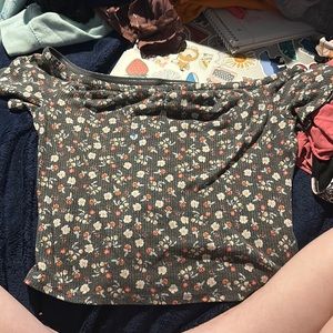 cute off the shoulder crop top